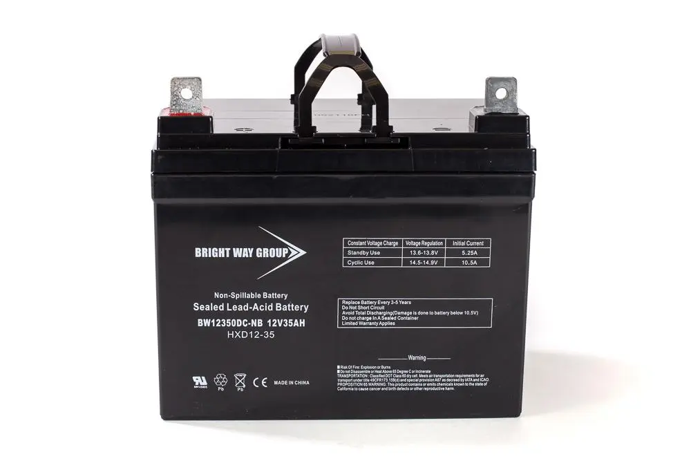 BWG HIGH PERFORMANCE AGM BATTERY 12V/35AH (L POST) GROUP SIZE U1