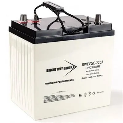 BWG HIGH PERFORMANCE AGM BATTERY 6V/220AH GOLF CART/MARINE/RV/SOLAR GROUP SIZE GC-2