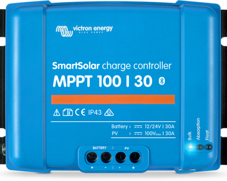 Victron Smart Solar MPPT 100/30 - 100 Volt 30 AMP Charge Controller With Bluetooth (SCC110030210)