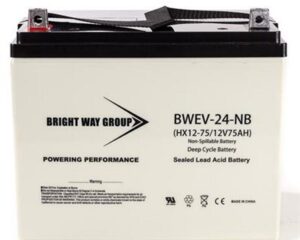 BWG High Performance AGM  Battery 12V/75AH (L Post) Group Size 24