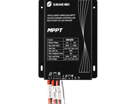 SRNE Waterproof MPPT Solar Street Light Charge Controller - SR-DM200 12/24 Volt 200 Watt