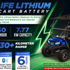 CanLiFe 48V 150Ah golf cart battery overview graphic