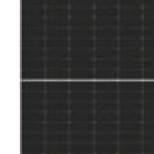 Front view of LONGi LR5-72HBD-540M bifacial solar module
