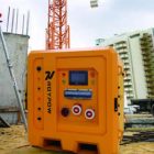 ROYPOW PowerGo mobile lithium generator on a construction project front view